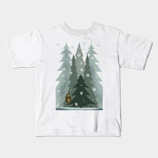 Winter in the forest Kids T-Shirt
